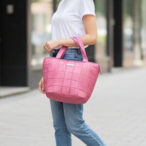 Tahari Quilted Zip Top Tote